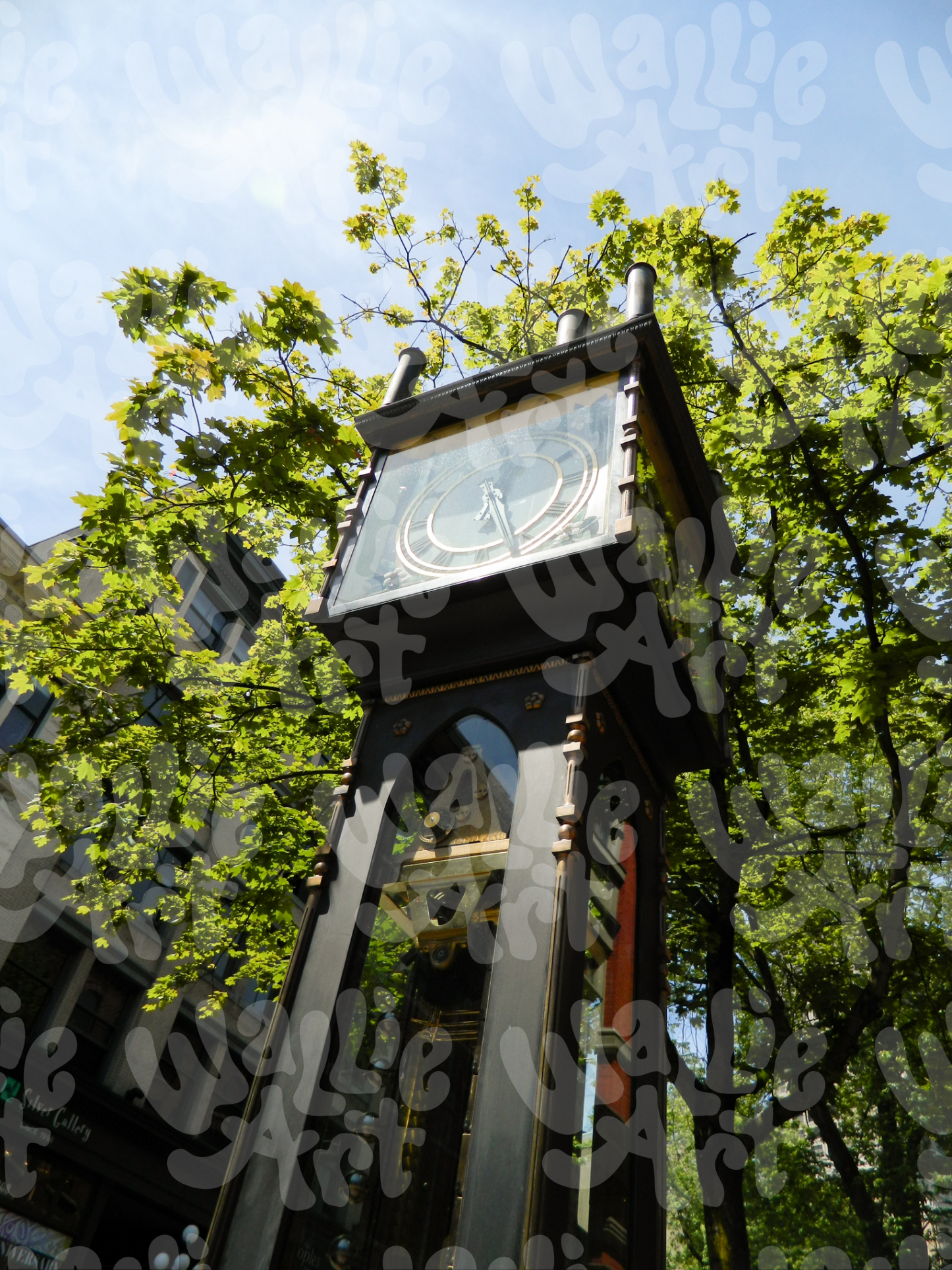 Steam Clock Portrait | Canada | Stock Photo Digital Download | Personal & Limited Commercial License